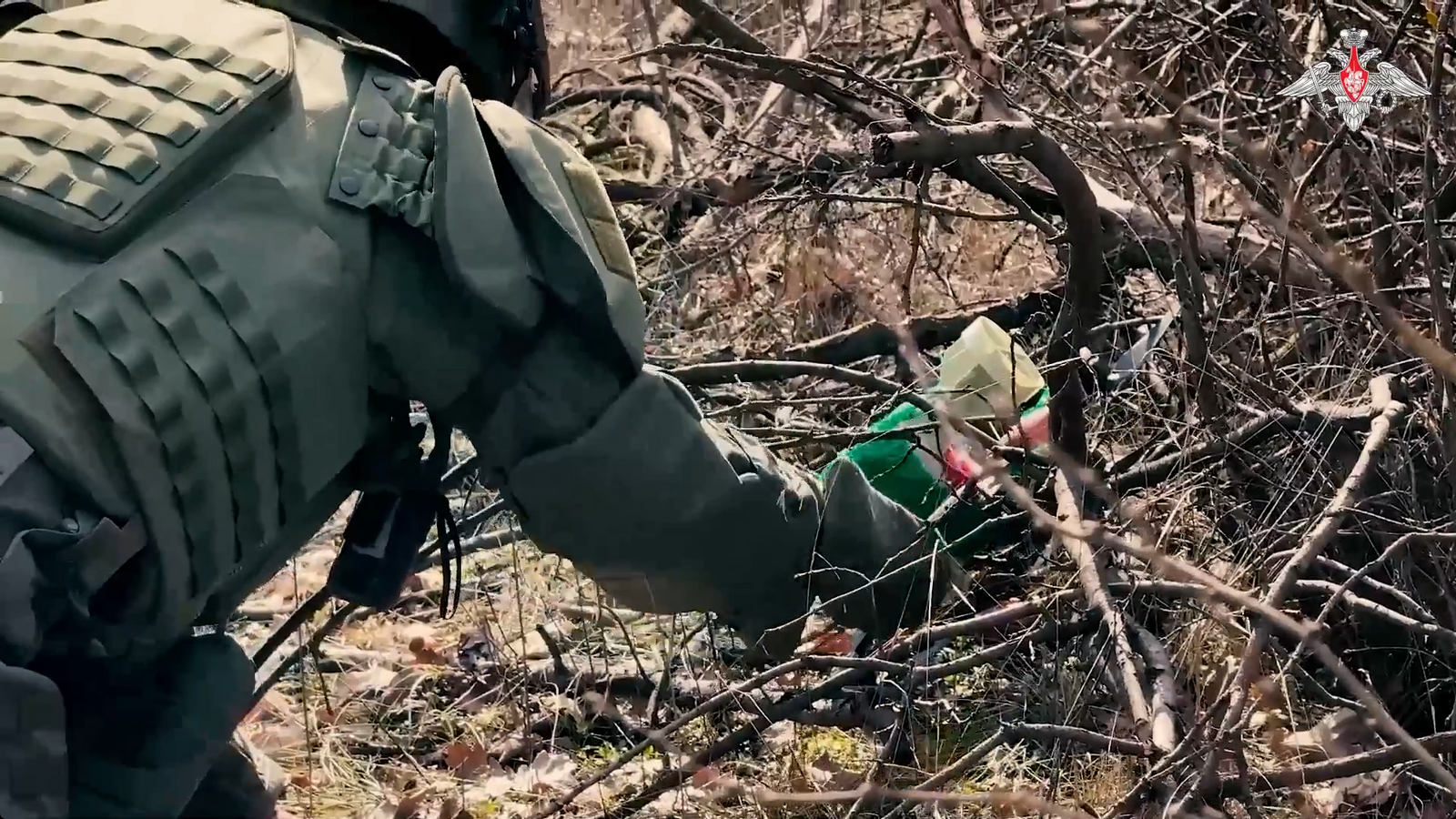 Военнослужащие обезвредили опасную «птичку»