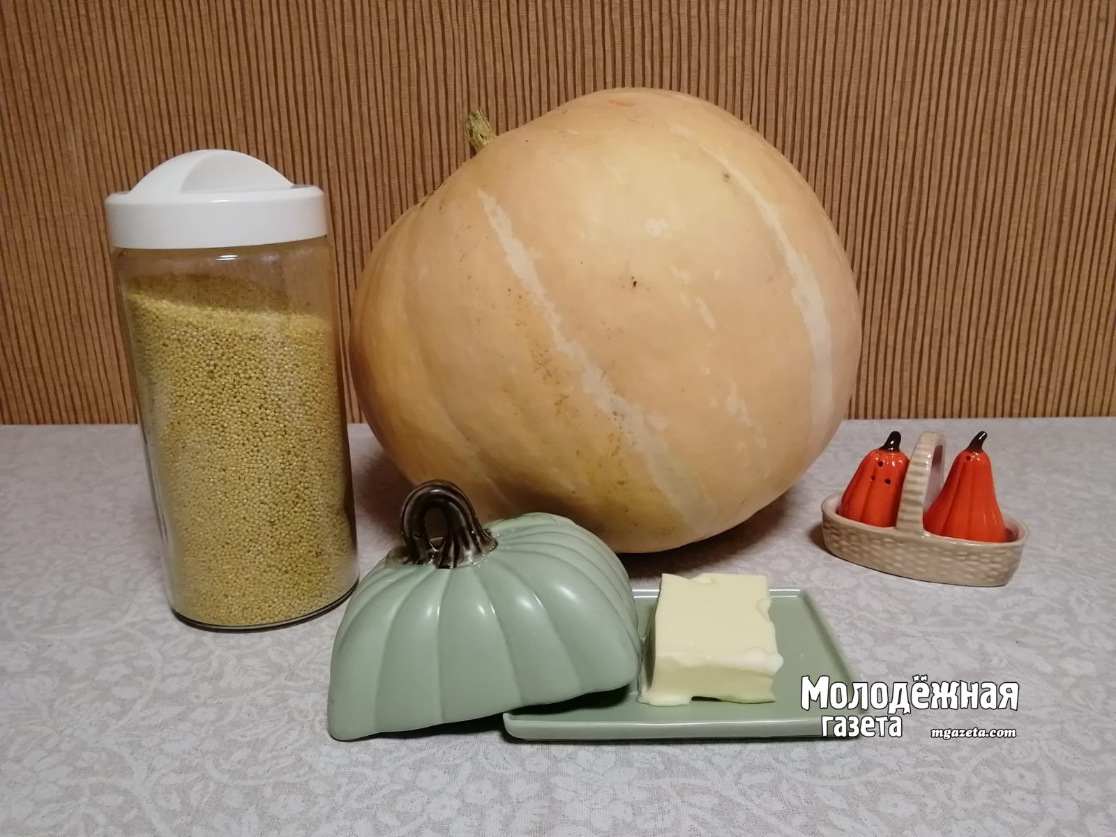 Пшенная каша с тыквой на воде со сливочным маслом